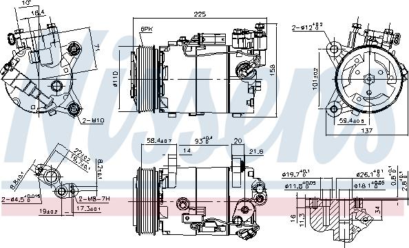 Nissens 890099 - Compresor, climatizare aaoparts.ro