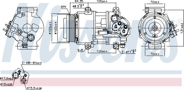 Nissens 89089 - Compresor, climatizare aaoparts.ro