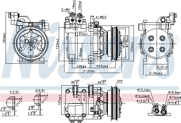 Nissens  89082 - Compresor, climatizare aaoparts.ro