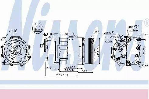 Nissens 89025 - Compresor, climatizare aaoparts.ro