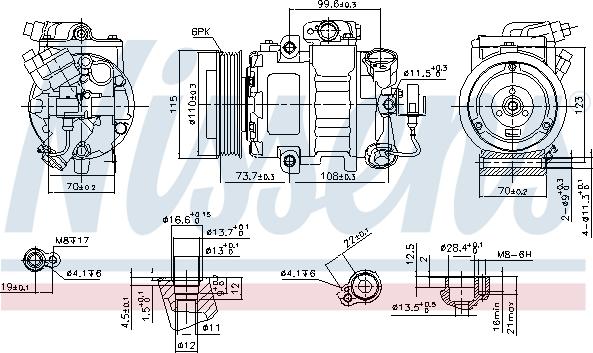 Nissens 89026 - Compresor, climatizare aaoparts.ro