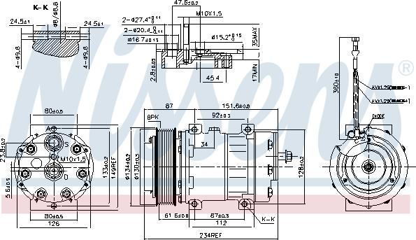 Nissens 890221 - Compresor, climatizare aaoparts.ro