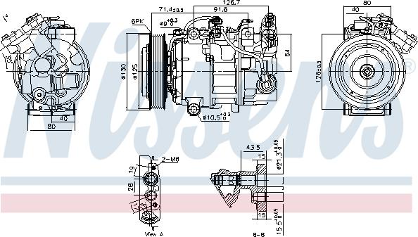 Nissens 890763 - Compresor, climatizare aaoparts.ro