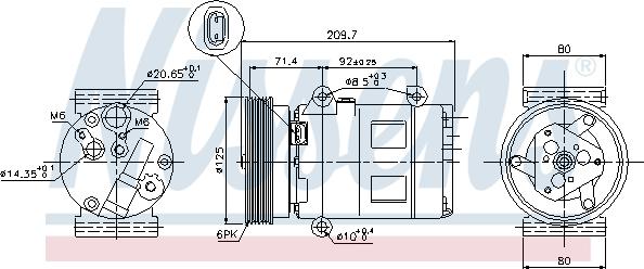 Nissens 89072 - Compresor, climatizare aaoparts.ro