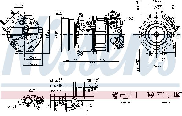 Nissens 891004 - Compresor, climatizare aaoparts.ro