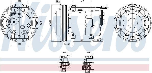 Nissens 891002 - Compresor, climatizare aaoparts.ro