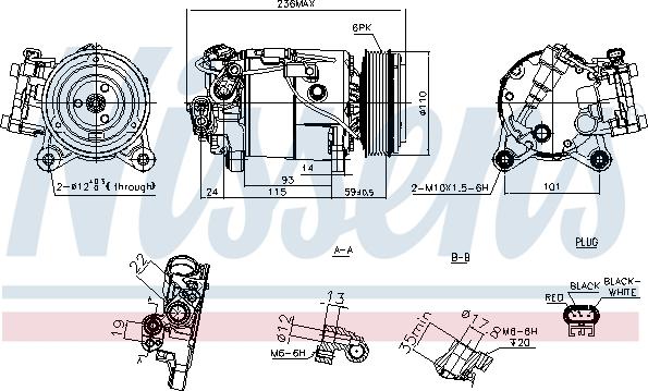 Nissens 891019 - Compresor, climatizare aaoparts.ro