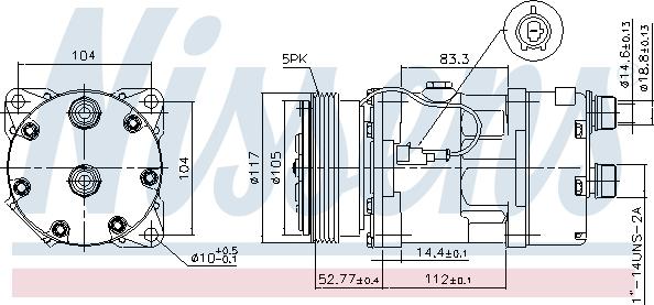 Nissens 89123 - Compresor, climatizare aaoparts.ro