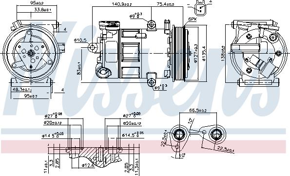 Nissens 89348 - Compresor, climatizare aaoparts.ro