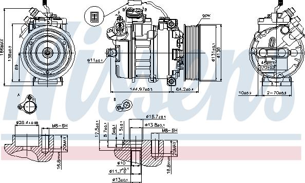 Nissens 89371 - Compresor, climatizare aaoparts.ro