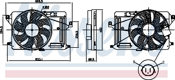 Nissens 85917 - Ventilator, radiator aaoparts.ro