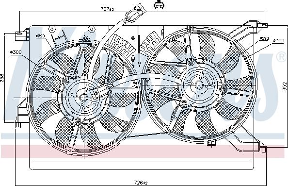 Nissens 85523 - Ventilator, radiator aaoparts.ro