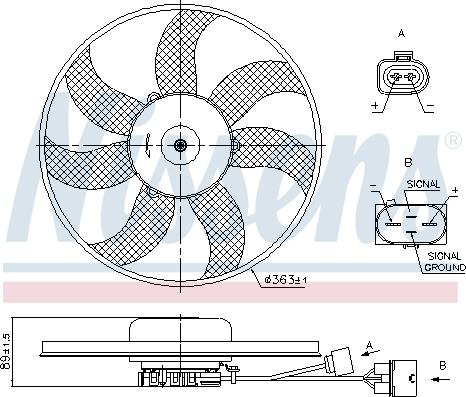 Nissens 85699 - Ventilator, radiator aaoparts.ro