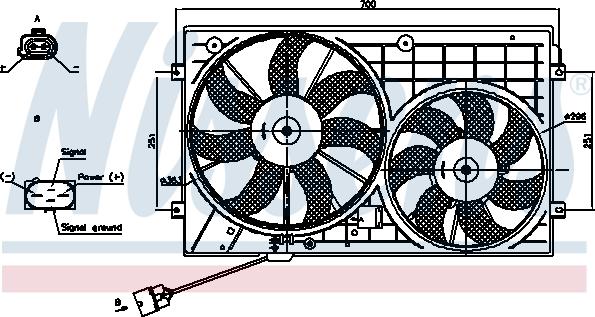 Nissens 85644 - Ventilator, radiator aaoparts.ro