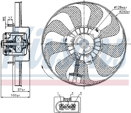 Nissens 85684 - Ventilator, radiator aaoparts.ro