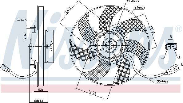 Nissens 85680 - Ventilator, radiator aaoparts.ro