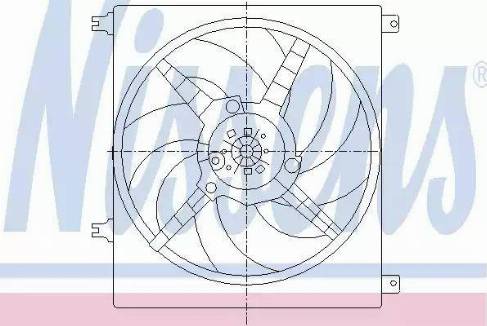 Nissens 85025 - Ventilator, radiator aaoparts.ro