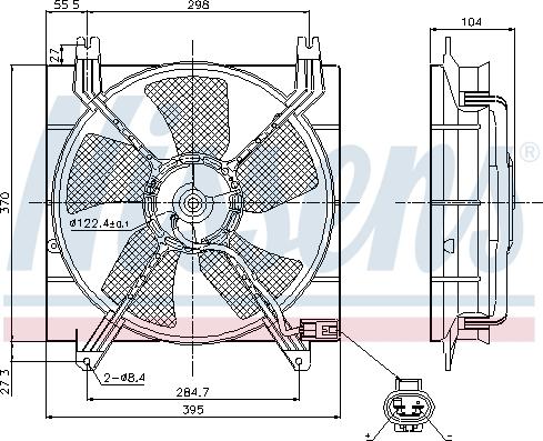 Nissens  85353 - Ventilator, radiator aaoparts.ro