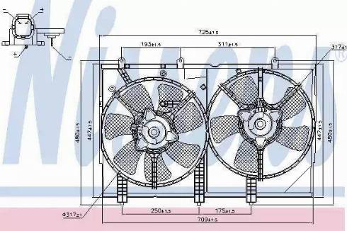 Nissens 85276 - Ventilator, radiator aaoparts.ro