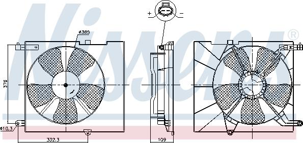 NISSENS 85746 - Ventilator, radiator aaoparts.ro