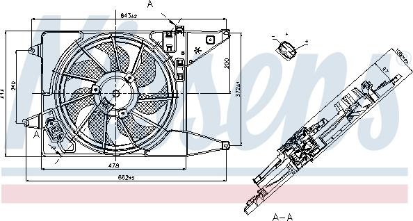 Nissens 85710 - Ventilator, radiator aaoparts.ro