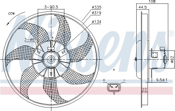 Nissens 85781 - Ventilator, radiator aaoparts.ro