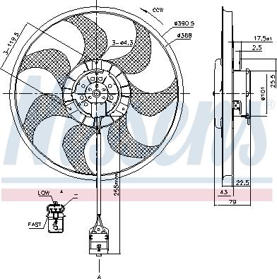 Nissens 85777 - Ventilator, radiator aaoparts.ro