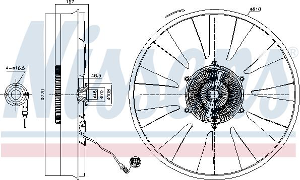 Nissens 86216 - Cupla, ventilator radiator aaoparts.ro