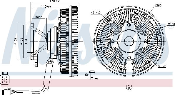 Nissens 86239 - Cupla, ventilator radiator aaoparts.ro