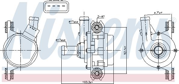 NISSENS 831385 - Pompa apa aaoparts.ro