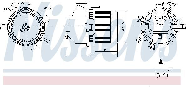 Nissens 87466 - Ventilator, habitaclu aaoparts.ro