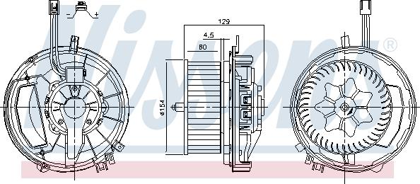 Nissens 87425 - Ventilator, habitaclu aaoparts.ro