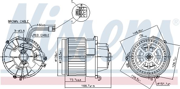 Nissens 87599 - Ventilator, habitaclu aaoparts.ro