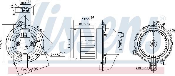 Nissens 87609 - Ventilator, habitaclu aaoparts.ro