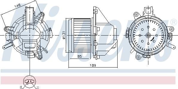 Nissens 87608 - Ventilator, habitaclu aaoparts.ro