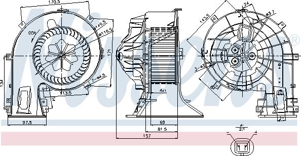 Nissens 87049 - Ventilator, habitaclu aaoparts.ro