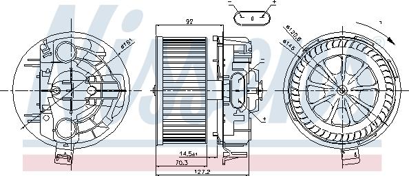 Nissens 87043 - Ventilator, habitaclu aaoparts.ro