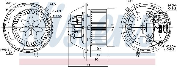 Nissens 87062 - Ventilator, habitaclu aaoparts.ro