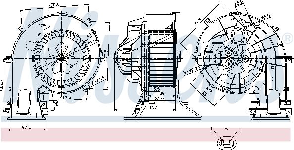 Nissens 87025 - Ventilator, habitaclu aaoparts.ro