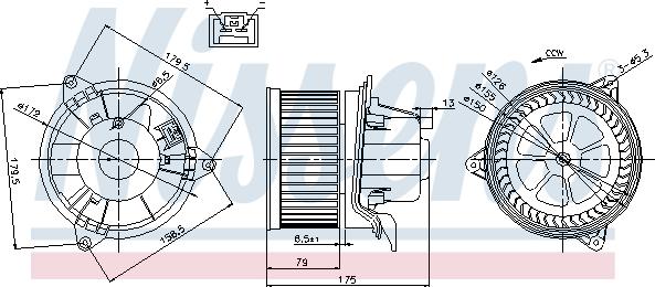 Nissens 87027 - Ventilator, habitaclu aaoparts.ro