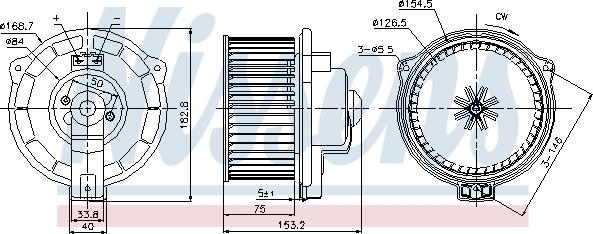 Nissens 87107 - Ventilator, habitaclu aaoparts.ro