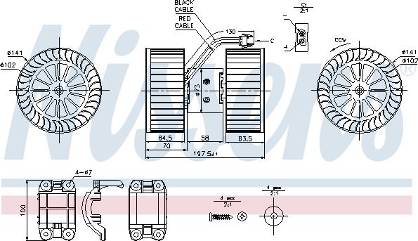 Nissens 87115 - Ventilator, habitaclu aaoparts.ro