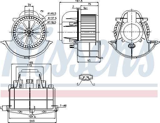 Nissens 87139 - Ventilator, habitaclu aaoparts.ro