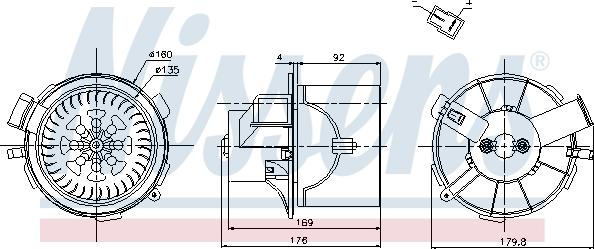 Nissens 87138 - Ventilator, habitaclu aaoparts.ro