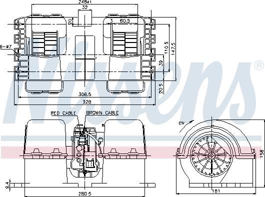 Nissens 87133 - Ventilator, habitaclu aaoparts.ro