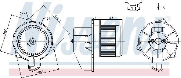 Nissens 87305 - Ventilator, habitaclu aaoparts.ro