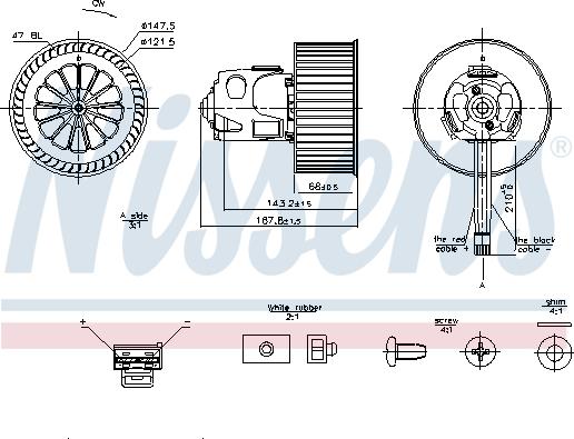 Nissens 87240 - Ventilator, habitaclu aaoparts.ro