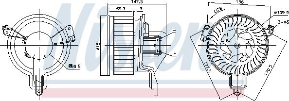 Nissens 87259 - Ventilator, habitaclu aaoparts.ro