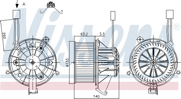 Nissens 87264 - Ventilator, habitaclu aaoparts.ro