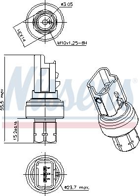 Nissens 301104 - Comutator presiune, aer conditionat aaoparts.ro